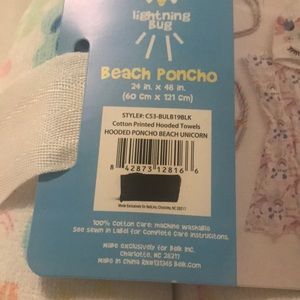 NWT Lightning Bug brand beach poncho
